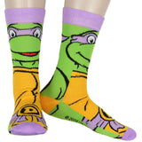 Teenage Mutant Ninja Turtle Mens 4Pk Novelty Character Crew Socks Shoe Size 6-12