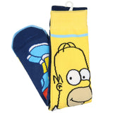 The Simpsons Novelty Bart and Homer Character 2Pk Mens Crew Socks Shoe Size 6-12