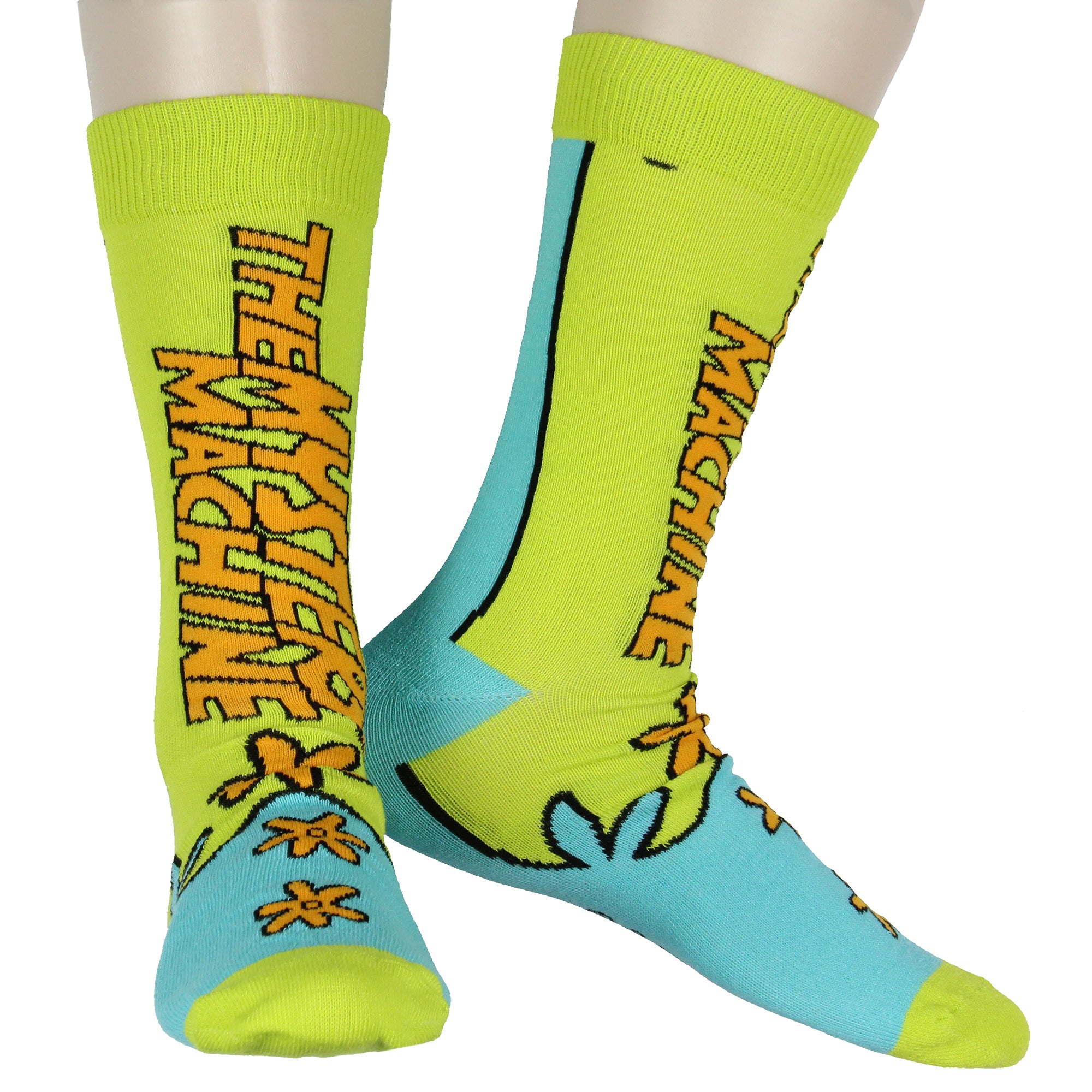 Scooby-Doo Men's Scooby-Inspired Mix and Match 5-Pack Crew Socks Shoe Size 6-12