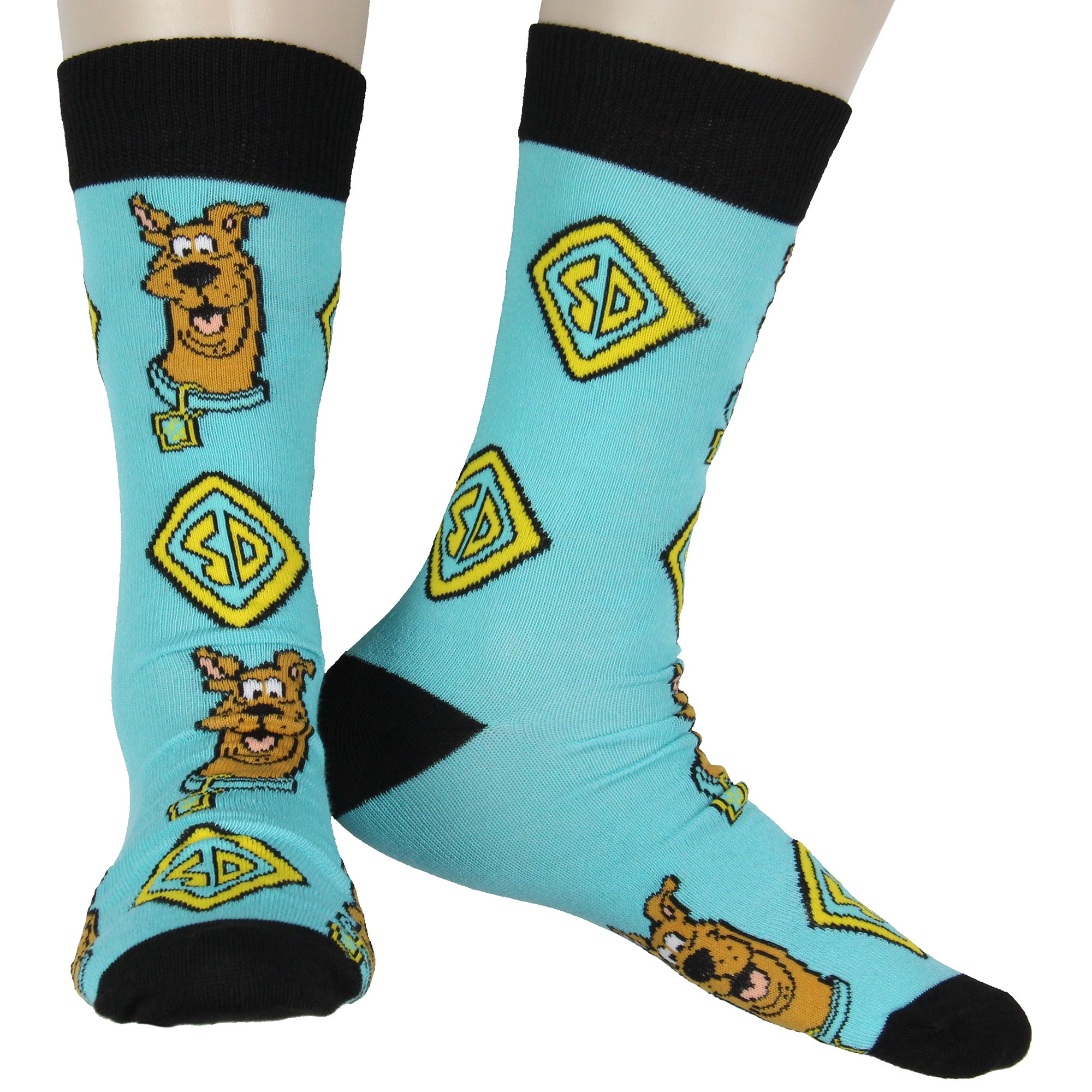 Scooby-Doo Men's Scooby-Inspired Mix and Match 5-Pack Crew Socks Shoe Size 6-12