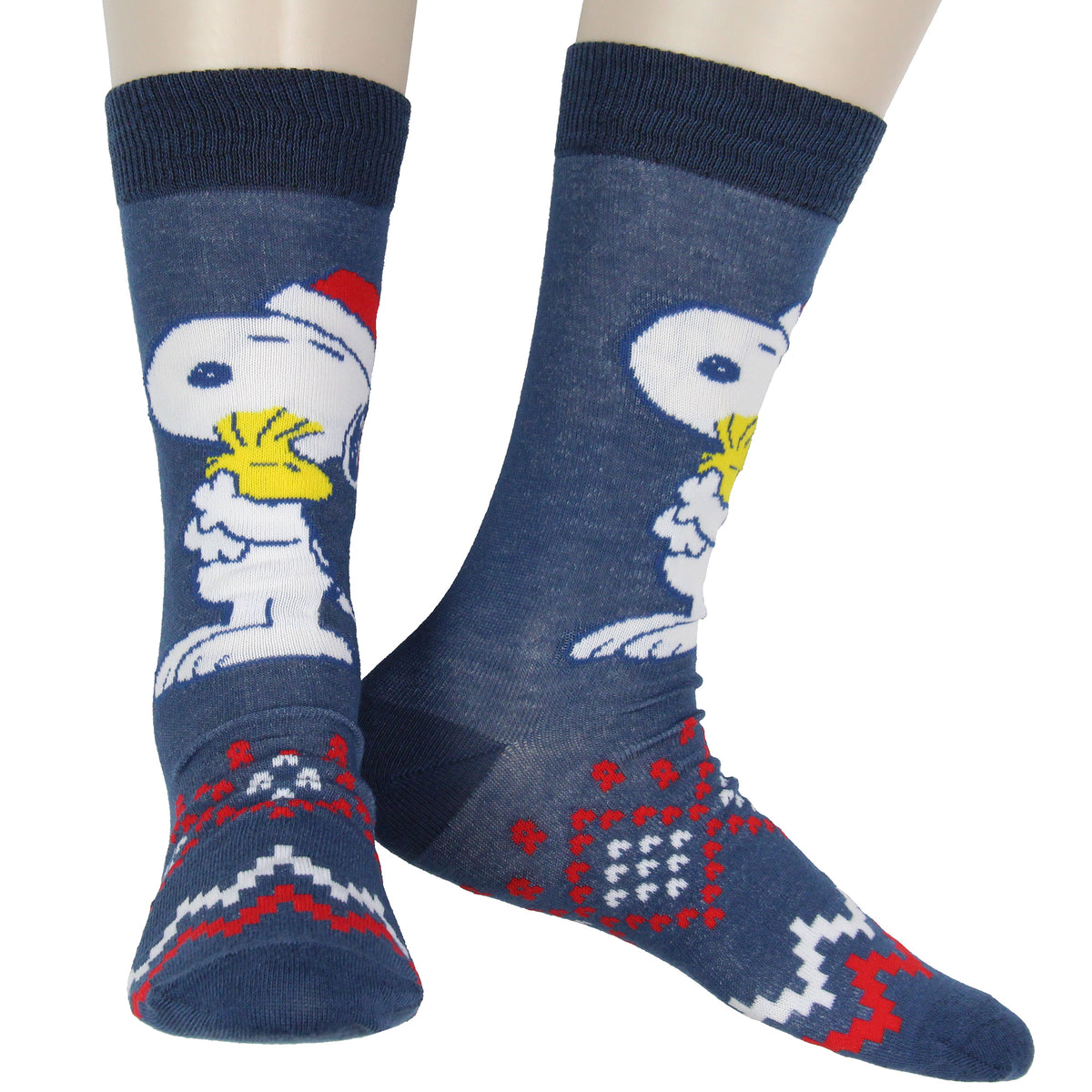 Peanuts Snoopy Men's Holiday Inspired Designs 5 Pack Crew Socks Shoe Size 6-12