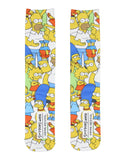 The Simpsons Men's Novelty Family Sublimated Crew Socks Shoe Size 6-12