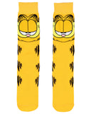 Garfield Socks Garfield Comics Big Face Character Mens Crew Socks Shoe Size 6-12