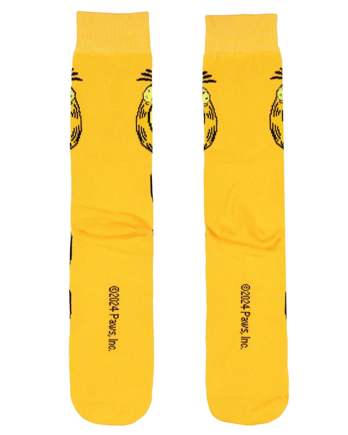 Garfield Socks Garfield Comics Big Face Character Mens Crew Socks Shoe Size 6-12