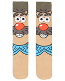 Toy Story Mr Potato Head Men's 3D Eyes Character Knit Crew Sock Shoe Size 6-12