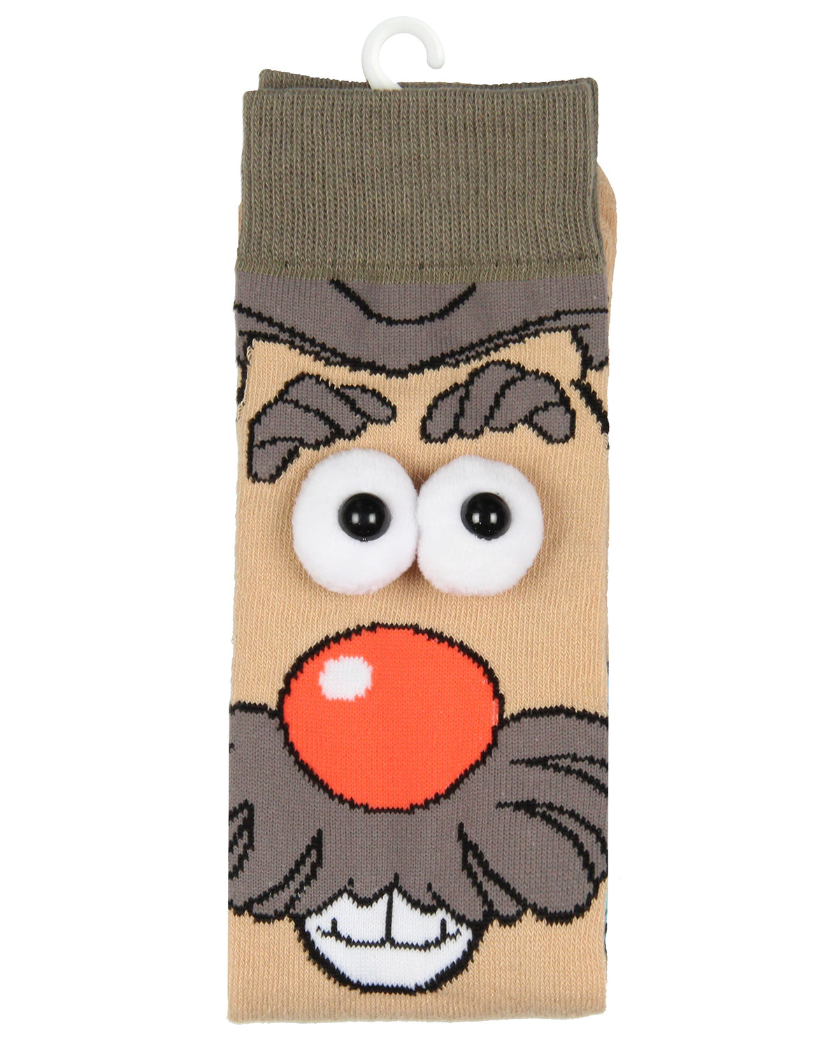 Toy Story Mr Potato Head Men's 3D Eyes Character Knit Crew Sock Shoe Size 6-12