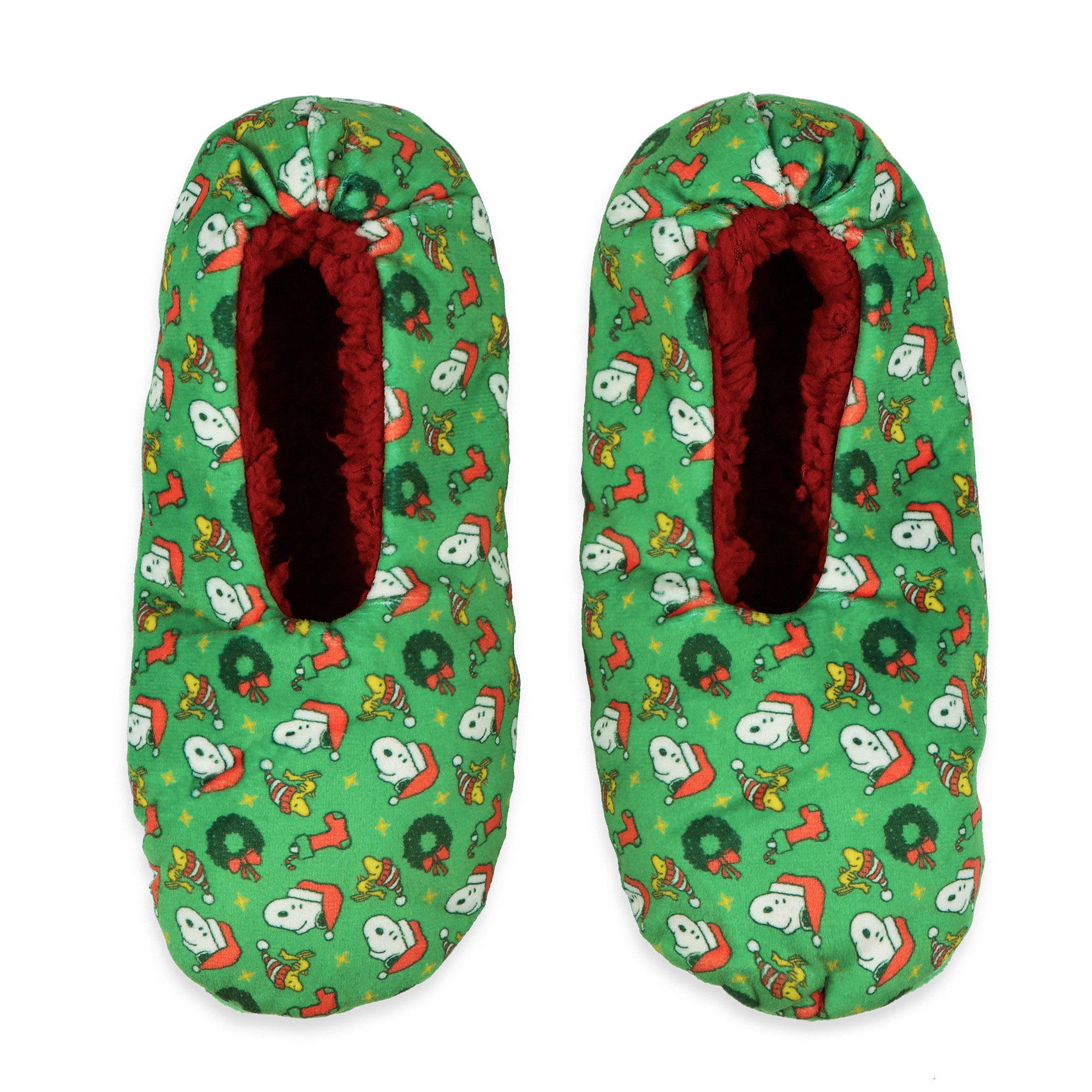 Peanuts Snoopy Slippers Adult Holiday Themed Non-Slip Mushie Socks 1 Pair