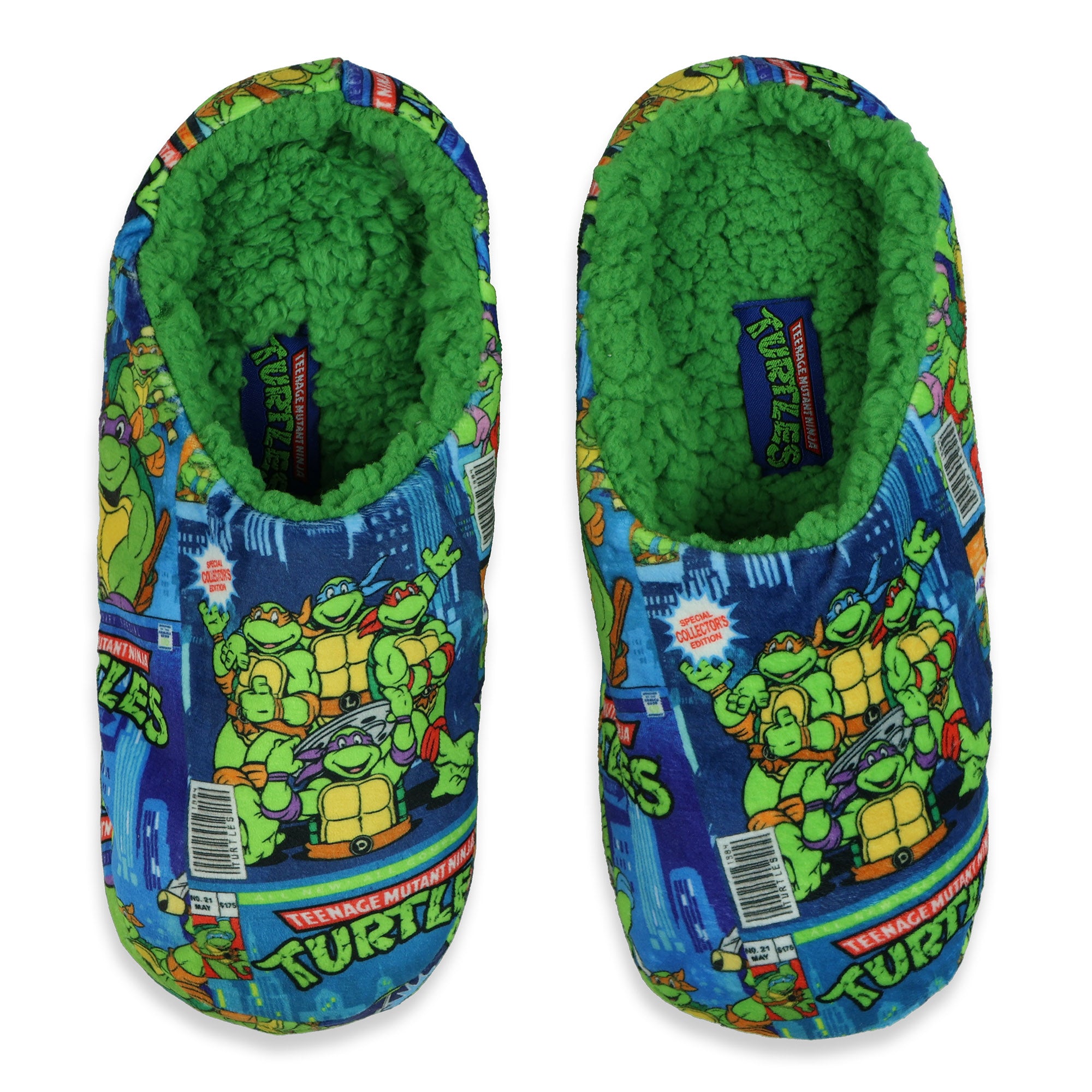 Teenage Mutant Ninja Turtles Slippers Adult Scuff Sllide Slipper Socks