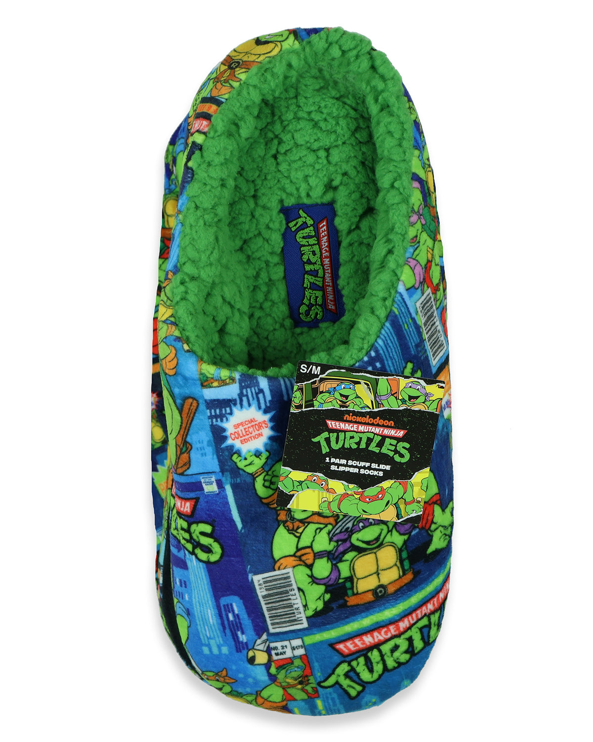 Teenage Mutant Ninja Turtles Slippers Adult Scuff Sllide Slipper Socks