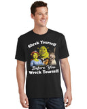 Shrek T Shirt Mens Shrek Yourself Before You Wreck Yourself Short Sleeve Tee