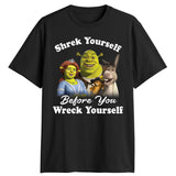 Shrek T Shirt Mens Shrek Yourself Before You Wreck Yourself Short Sleeve Tee