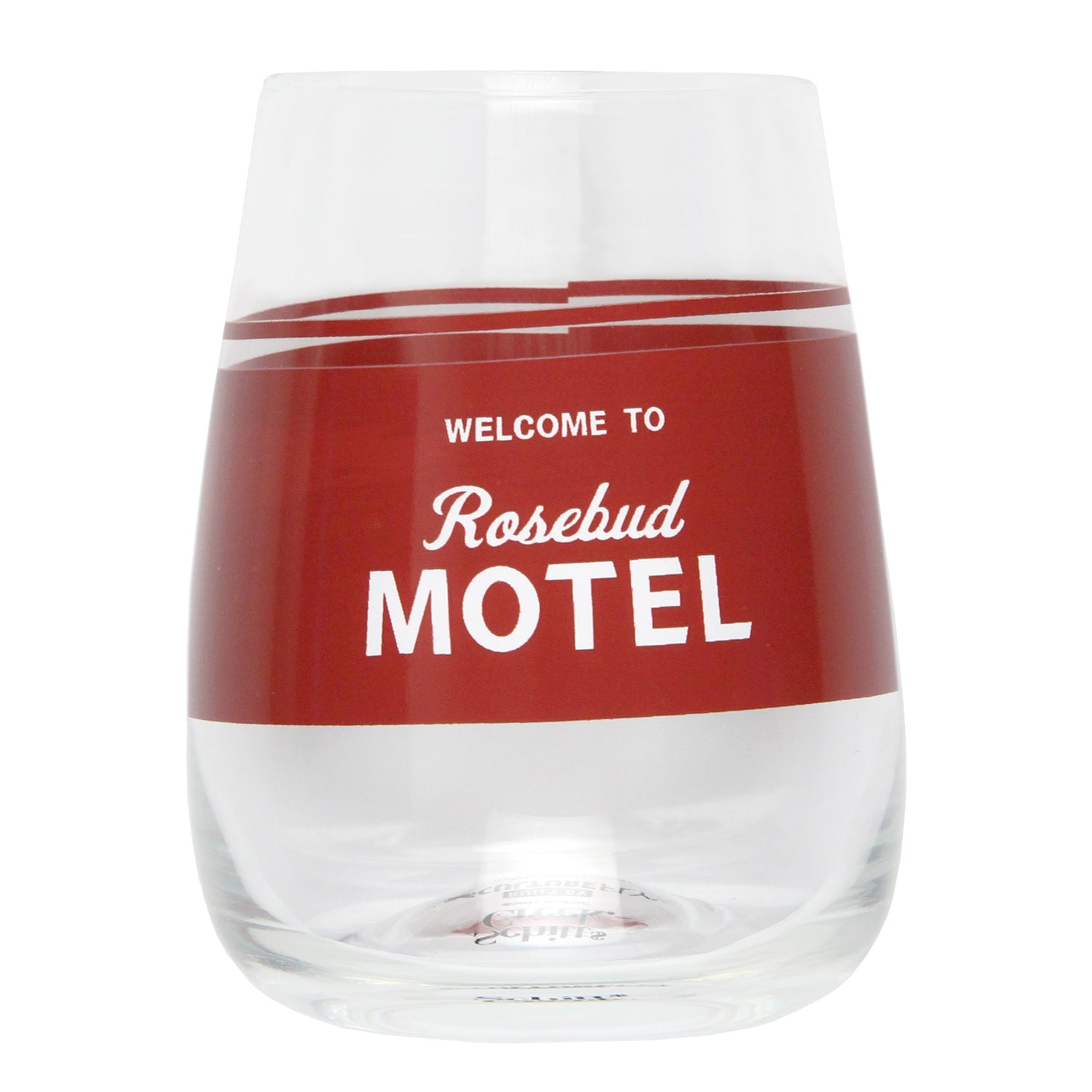 Schitt's Creek Merchandise Welcome To Rosebud Motel 16 Oz. Stemless Wine Glass - Seven Times Six
