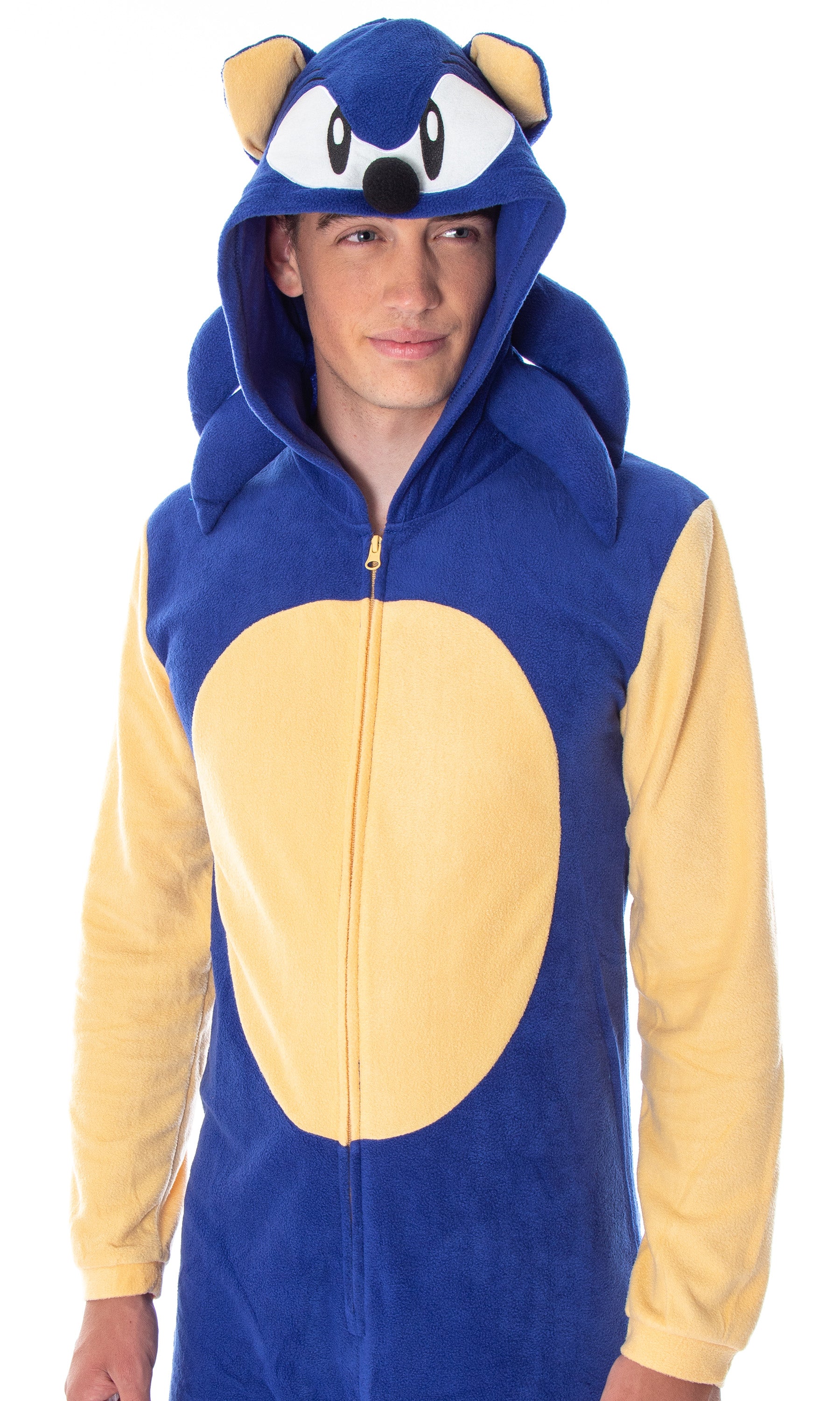 Sonic The Hedgehog Men's Character Costume Union Suit Pajama Outfit