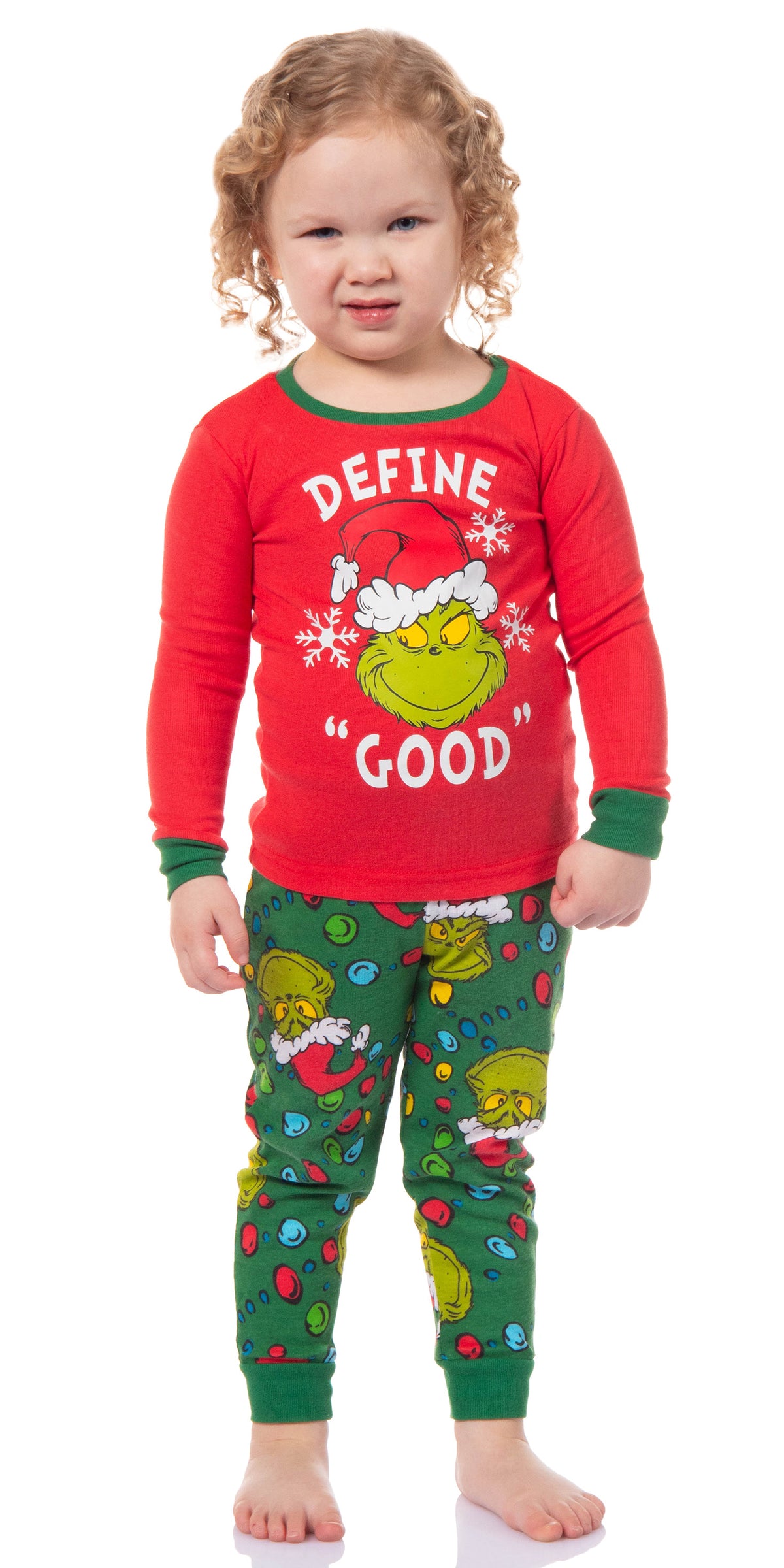 Dr. Seuss How GRINCH Stole Christmas Lights Matching Family Pajama Set