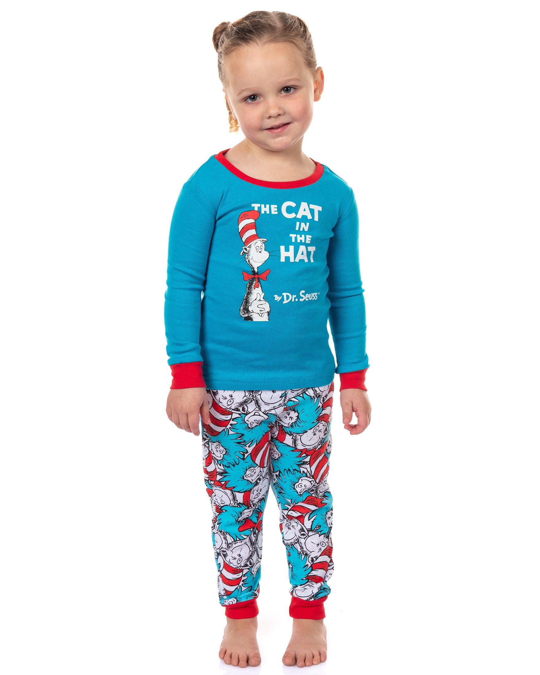Dr. Seuss Cat In The Hat Book Cover Matching Family Pajama Set