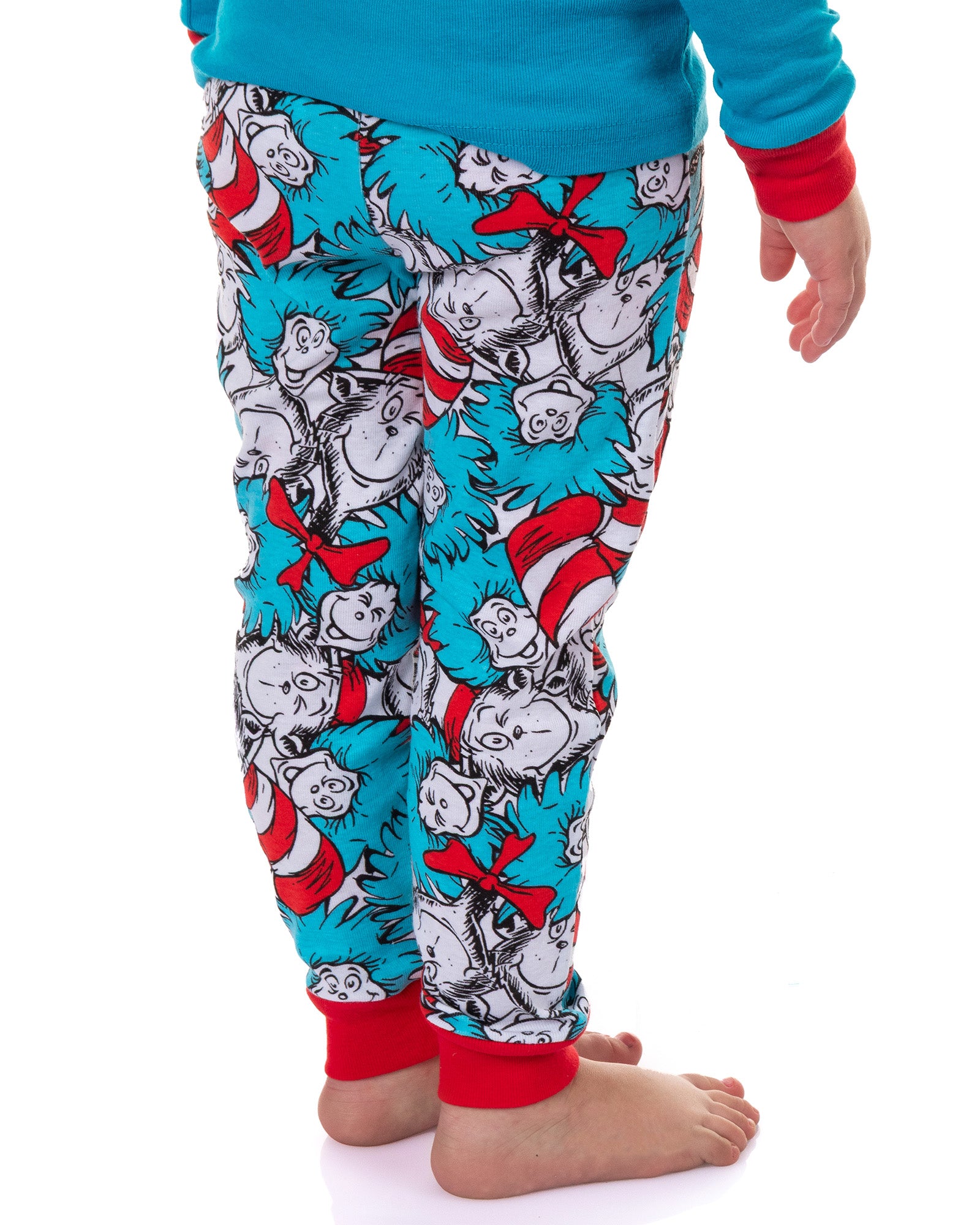 Dr. Seuss Cat In The Hat Book Cover Matching Family Pajama Set