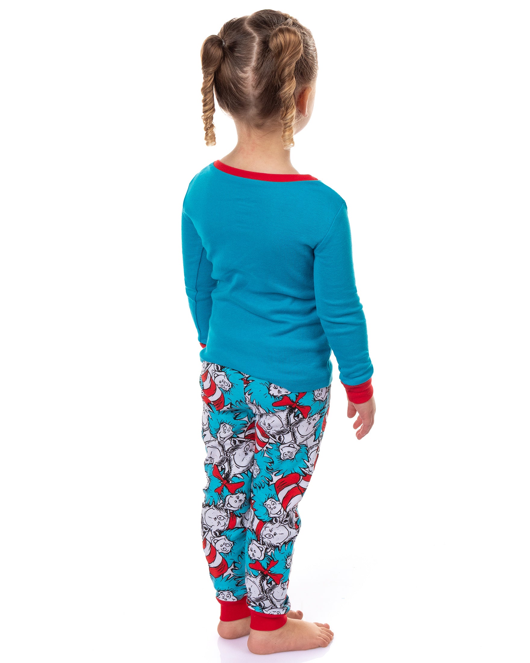 Dr. Seuss Cat In The Hat Book Cover Matching Family Pajama Set