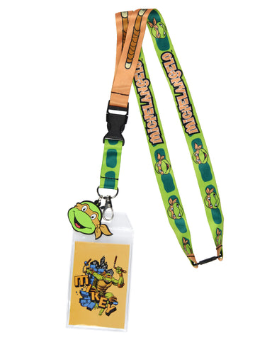 Teenage Mutant Ninja Turtles Character Design ID Badge Holder Lanyard, Michelangelo