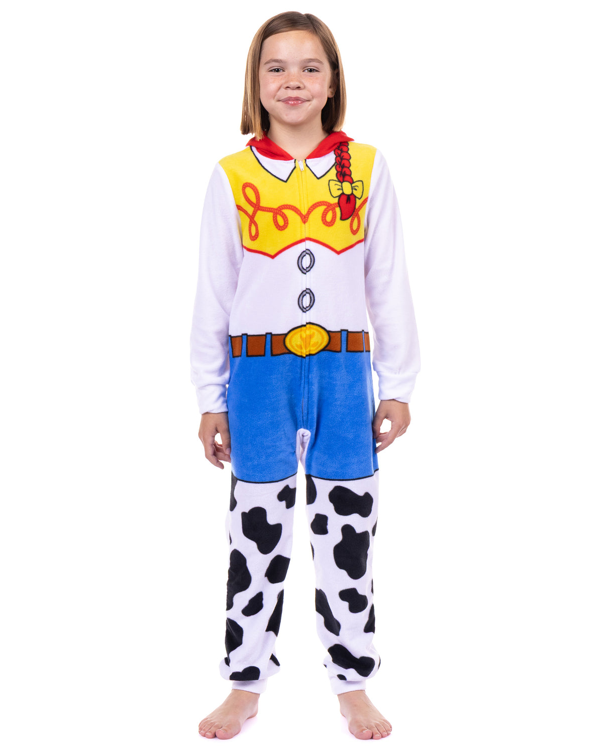 Disney Toy Story Union Suit Kid's Jessie One Piece Hooded Pajama