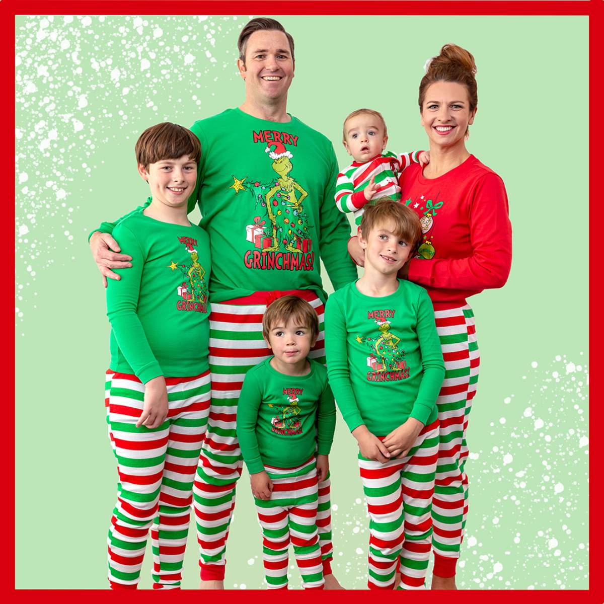 Dr. Seuss Boys Toddler Grinch Merry Grinchmas! 2 Piece Tight Fit Pajama Set (2T)