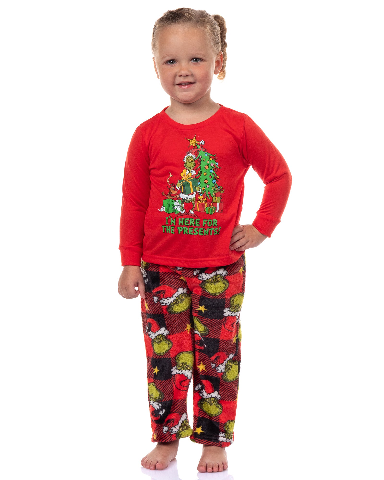 Dr. Seuss The Grinch Pajamas Buffalo Plaid Matching Family Sleepwear