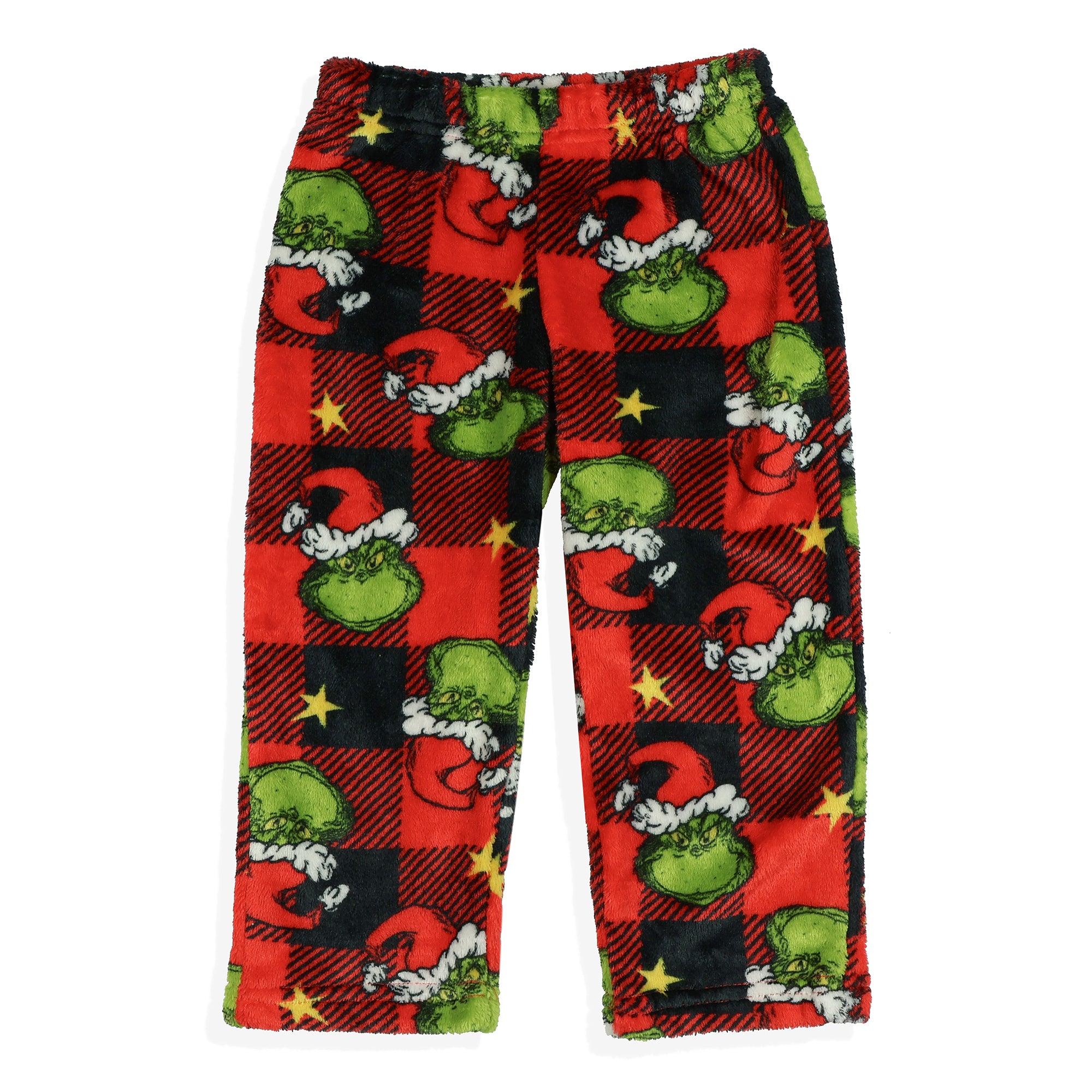 Dr. Seuss The Grinch Toddlers' Here for the Presents Pajamas Plaid Sleepwear