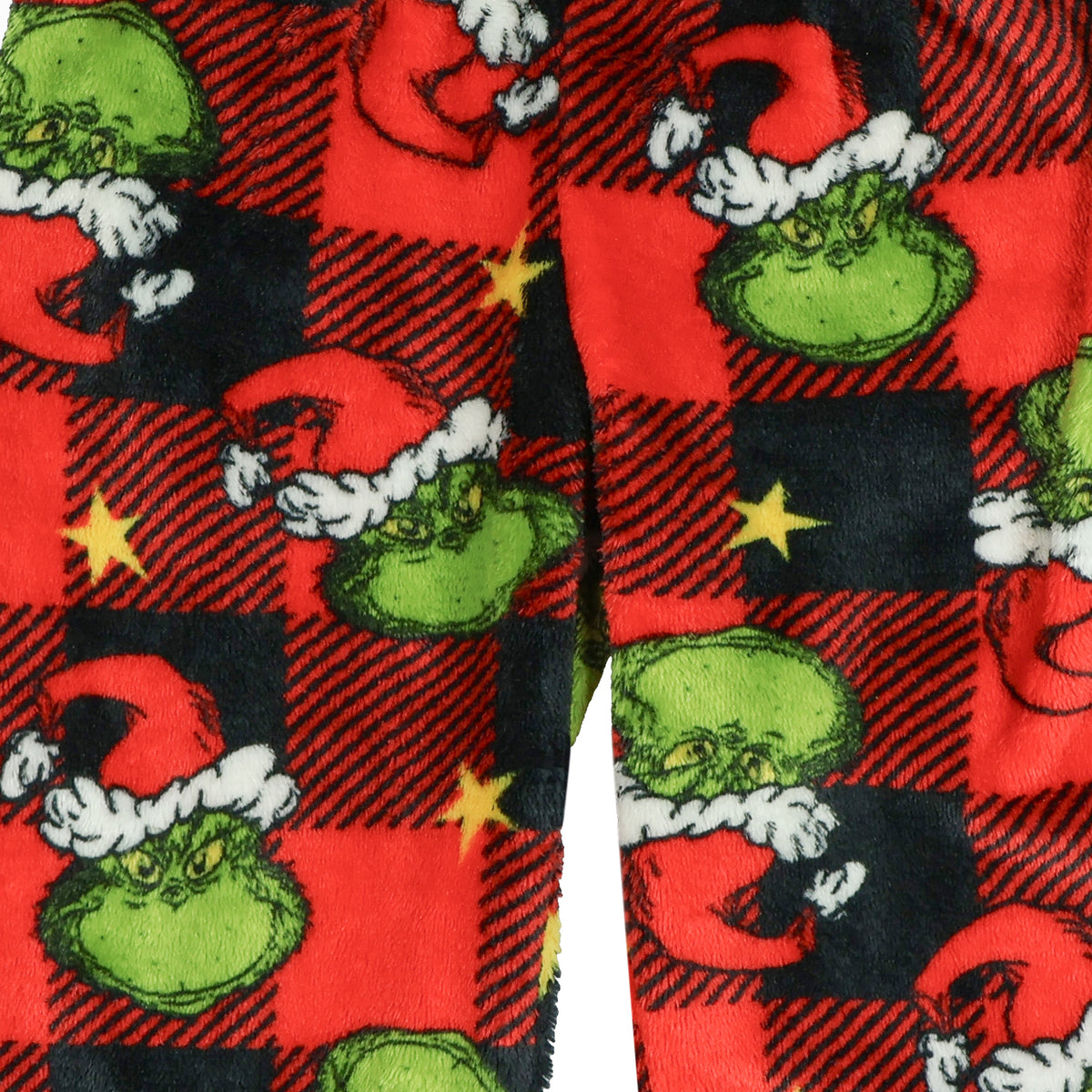 Dr. Seuss The Grinch Toddlers' Here for the Presents Pajamas Plaid Sleepwear