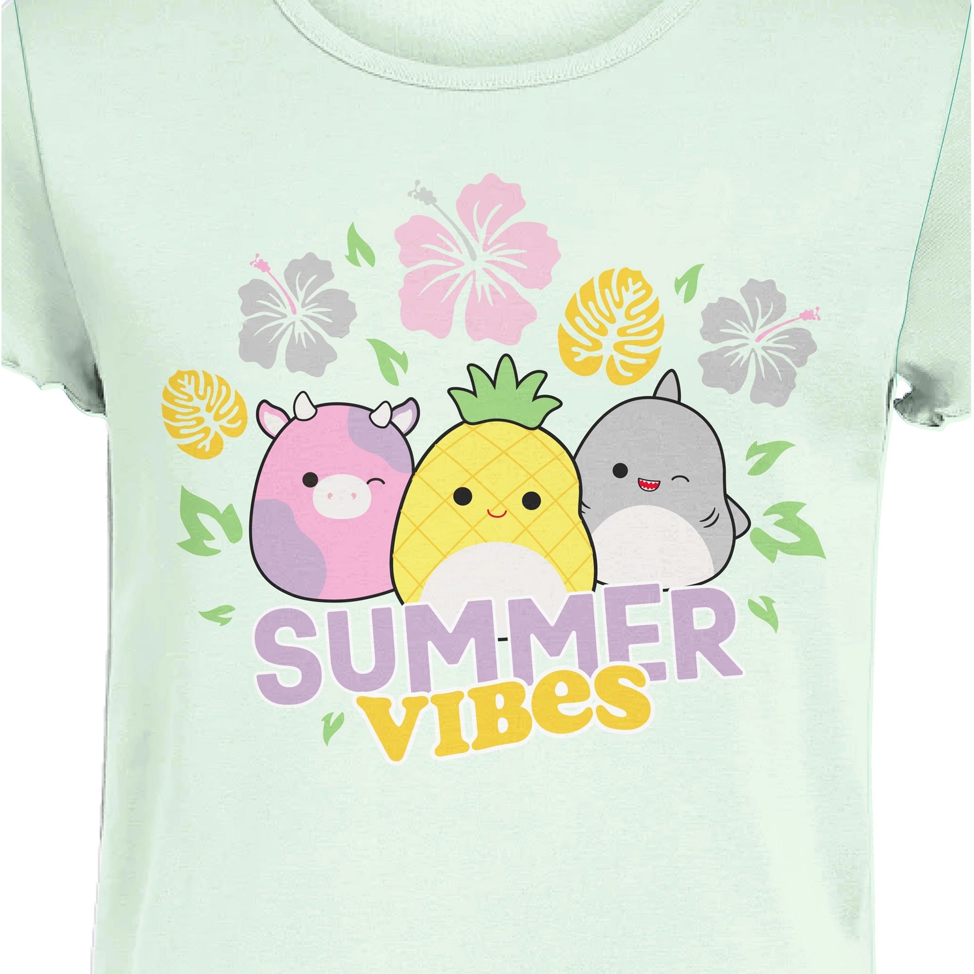 Squishmallows Girls' Summer Vibes Performance T-Shirt 2-Pack Tee