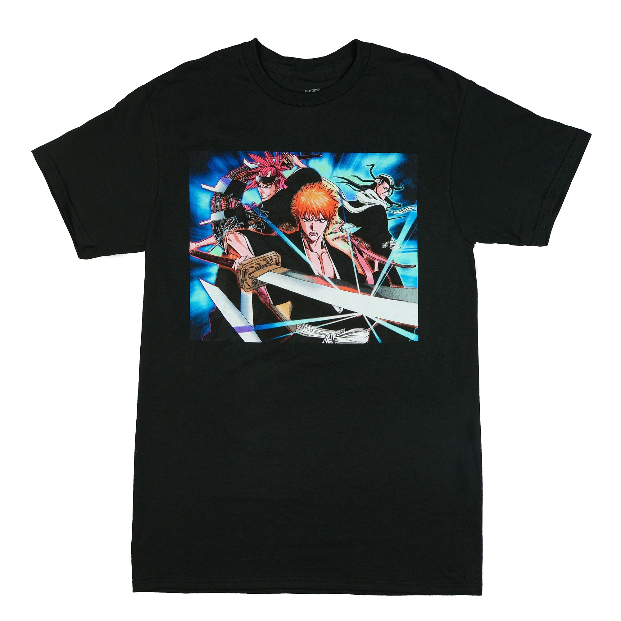 Bleach T-Shirt Men's Ichigo Renji Byakuya Anime Short Sleeve Graphic Tee