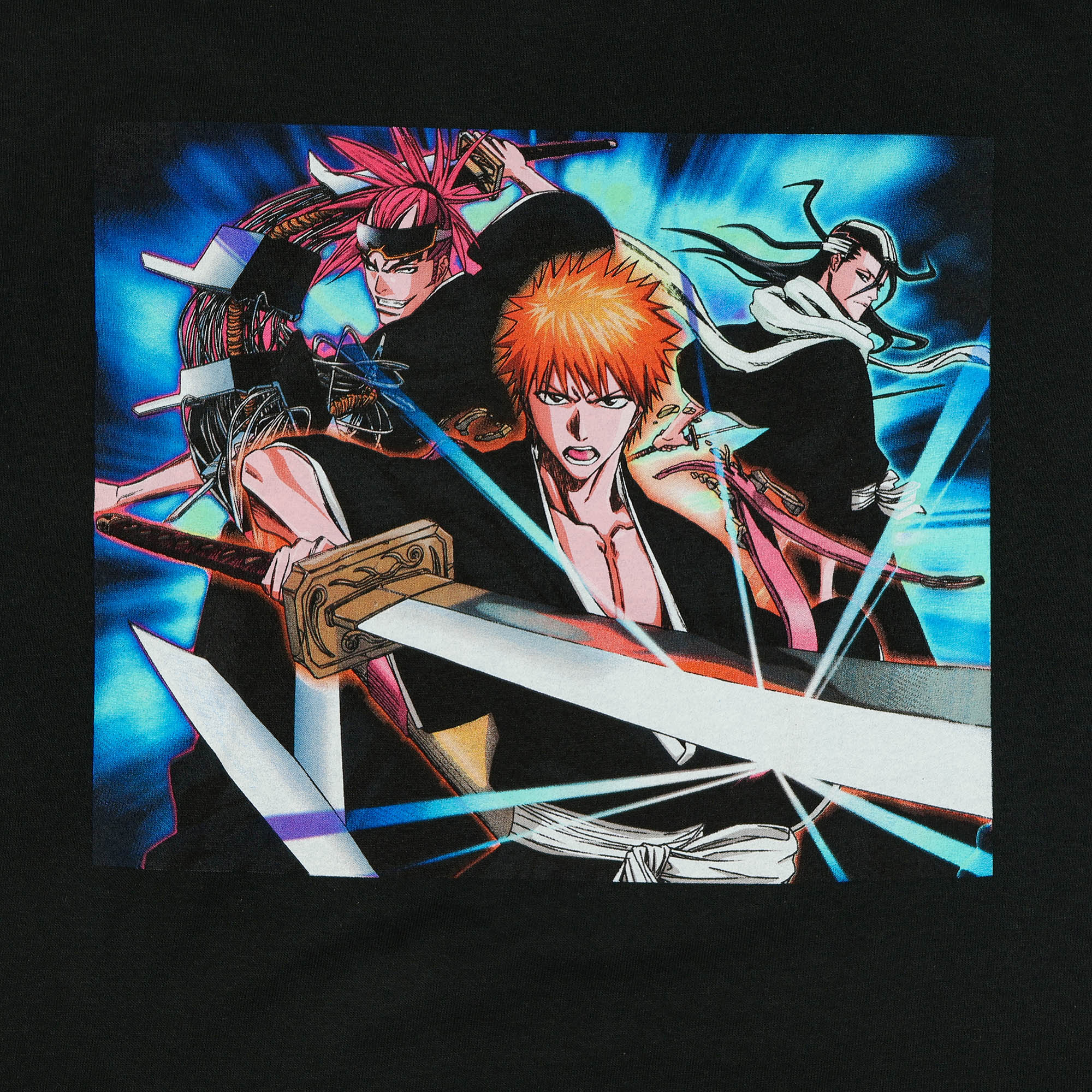 Bleach T-Shirt Men's Ichigo Renji Byakuya Anime Short Sleeve Graphic Tee