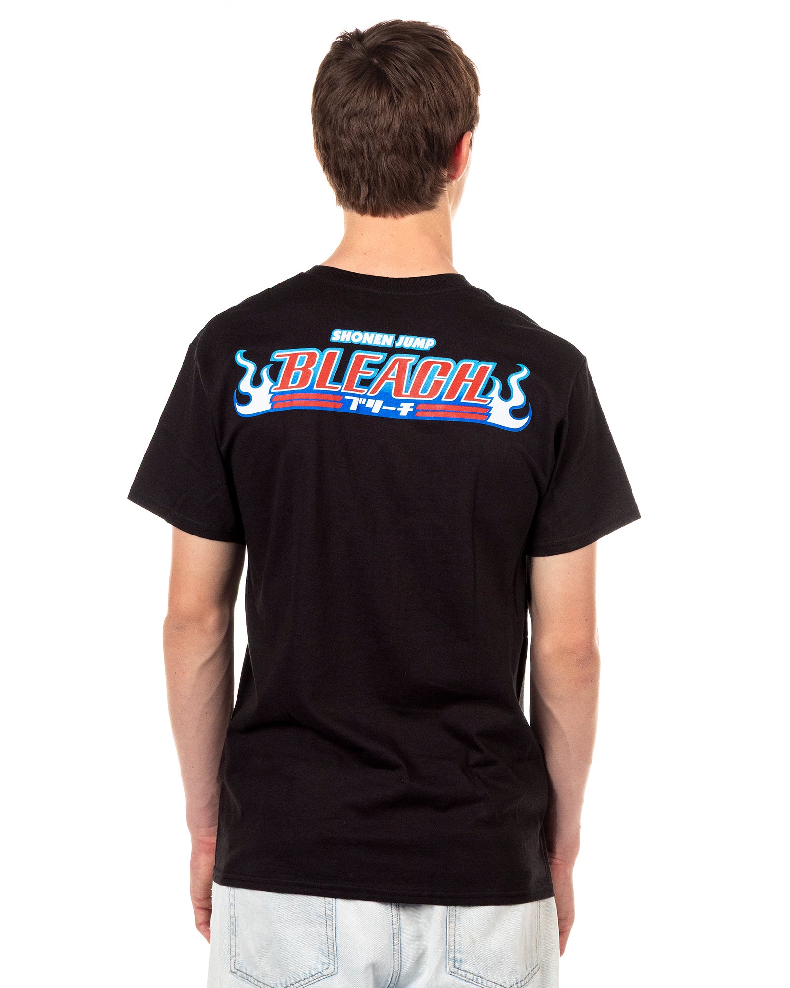 Bleach T-Shirt Men's Ichigo Renji Byakuya Anime Short Sleeve Graphic Tee