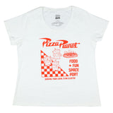 Disney Toy Story Alien Pizza Planet Space Adult Short Sleeve Womens T Shirt (2X)