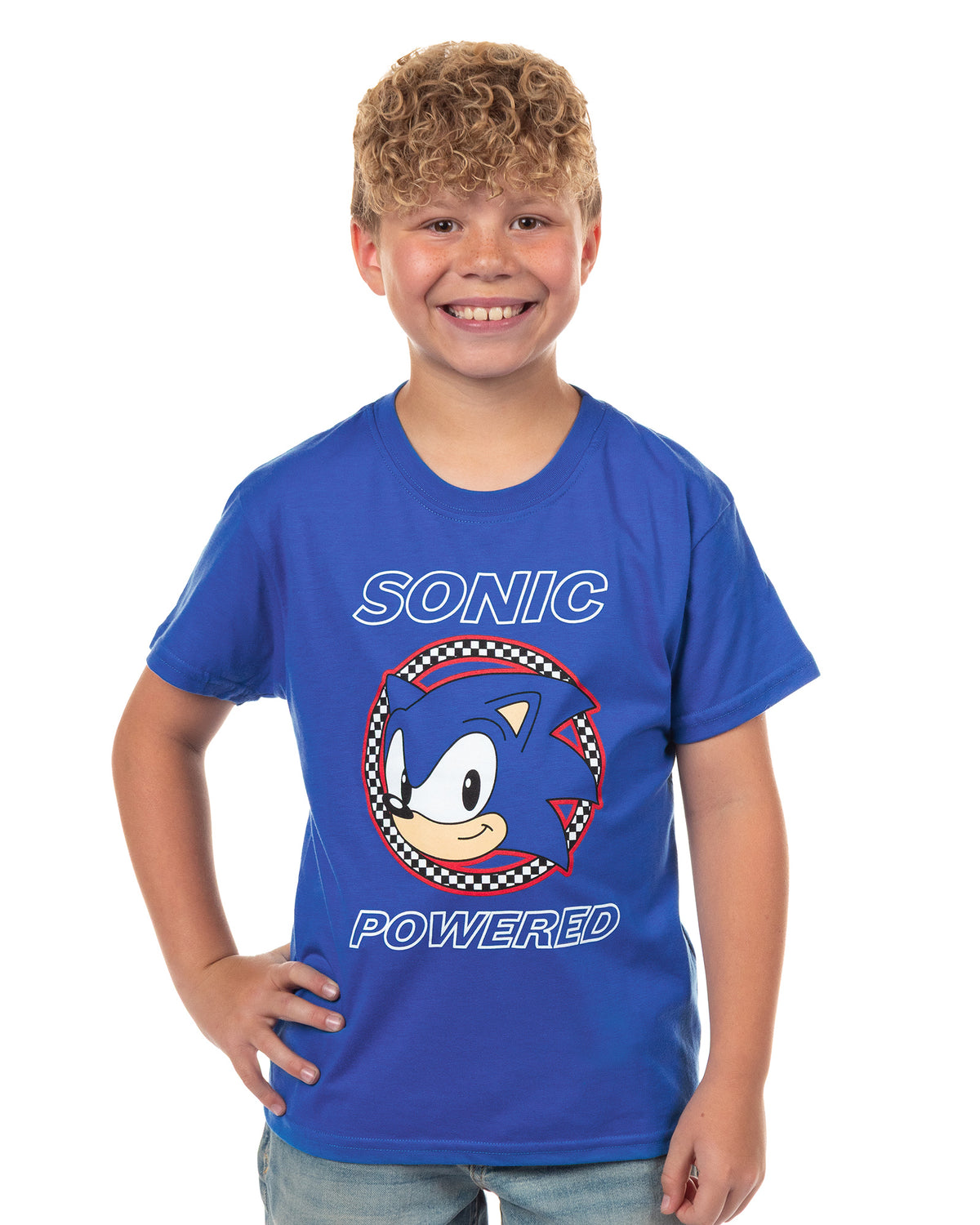 Sonic the Hedgehog T-Shirt Boys Sonic Powered Short Sleeve Top
