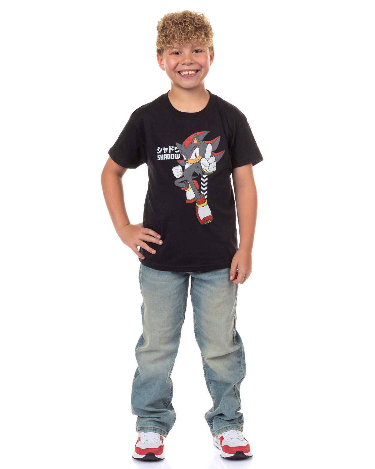 Sonic The Hedgehog Shirt Boy's Shadow Short Sleeve Graphic Tee
