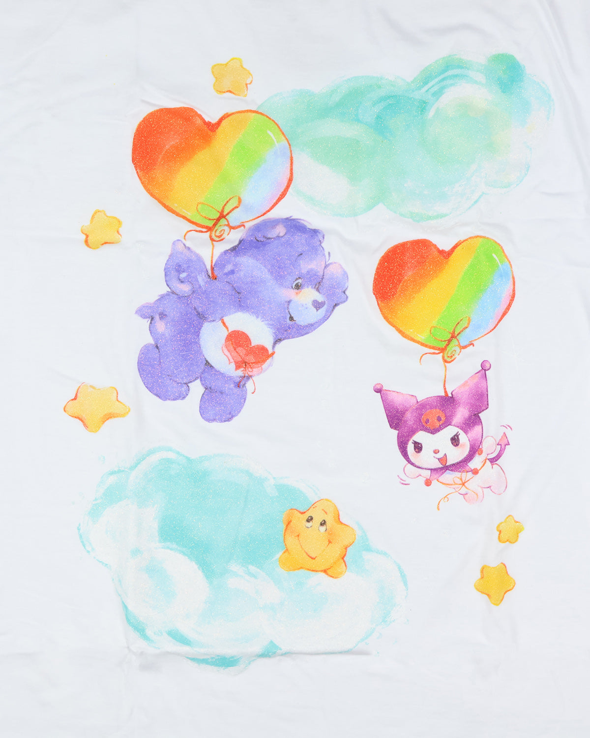 Hello Kitty and Friends x Care Bears Women's Harmony Bear and Kuromi Tee
