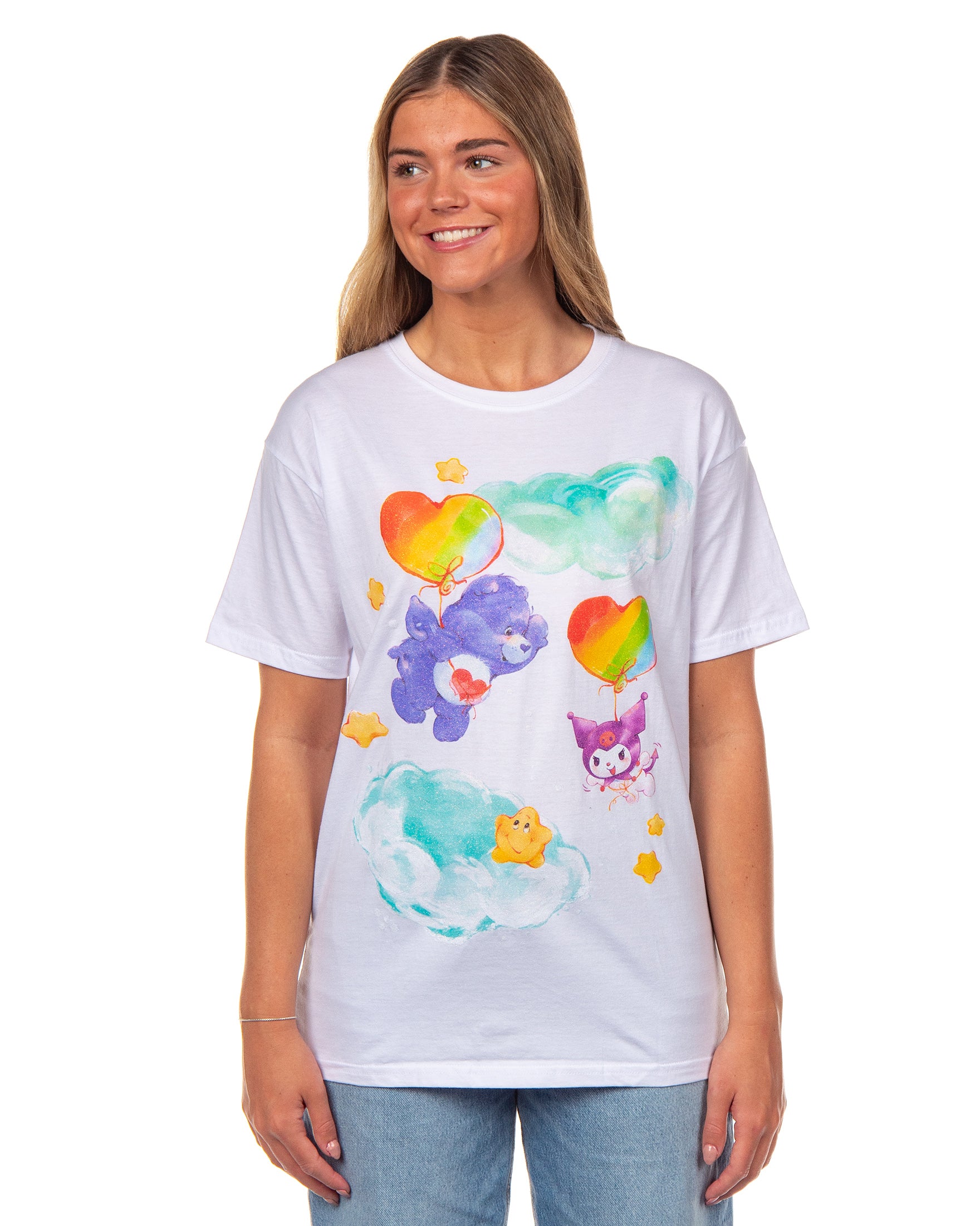 Hello Kitty and Friends x Care Bears Women's Harmony Bear and Kuromi Tee