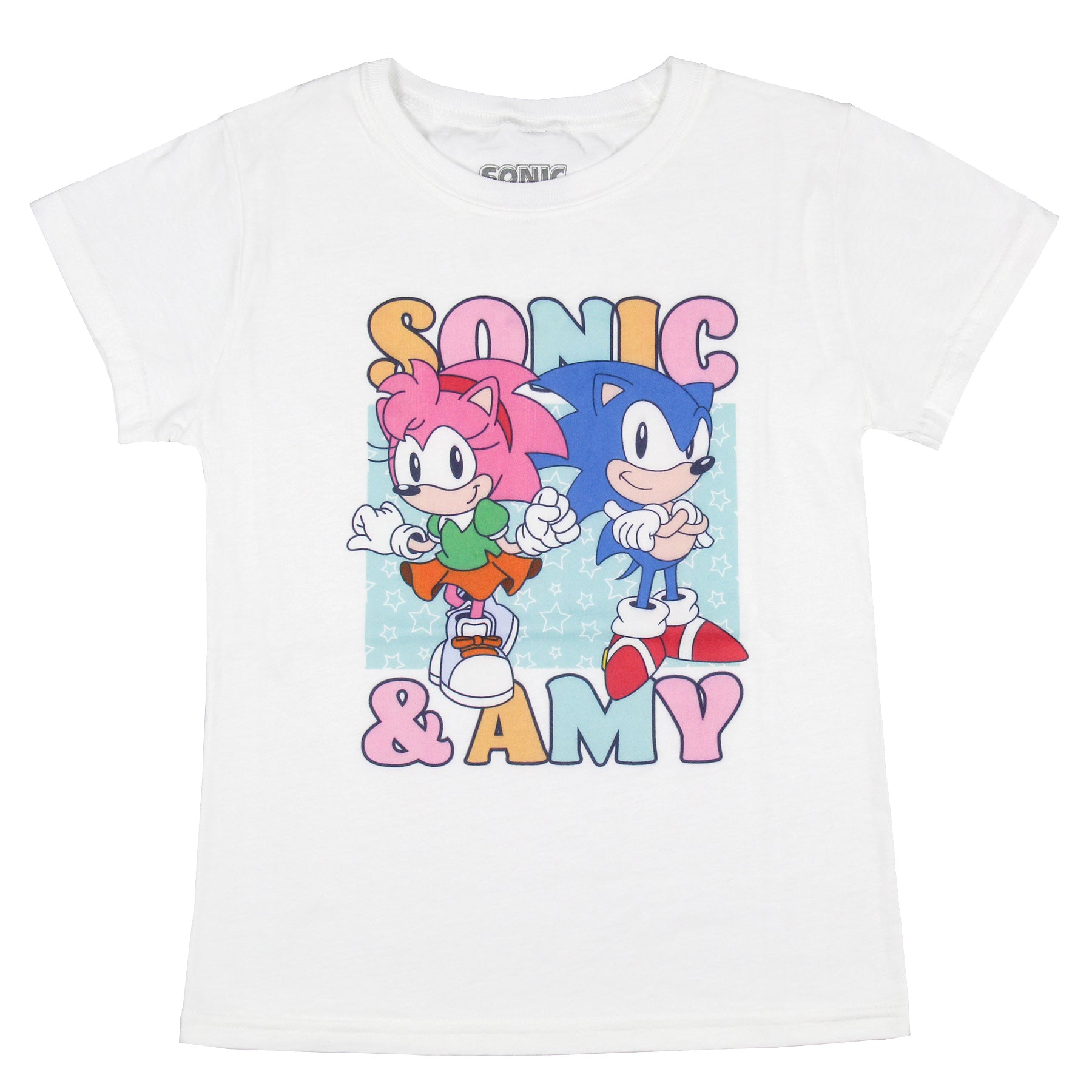 Sonic The Hedgehog Girls' Amy Rose And Sonic Youth Video Game T-Shirt