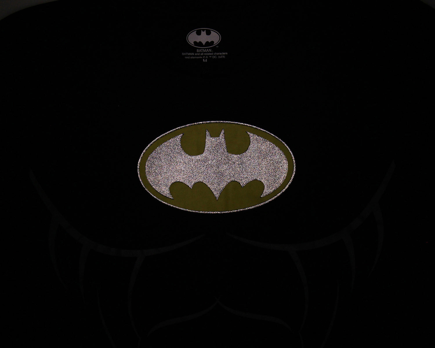 DC Comics Men's Batman Costume Shirt With Detachable Cape Classic Bat Logo