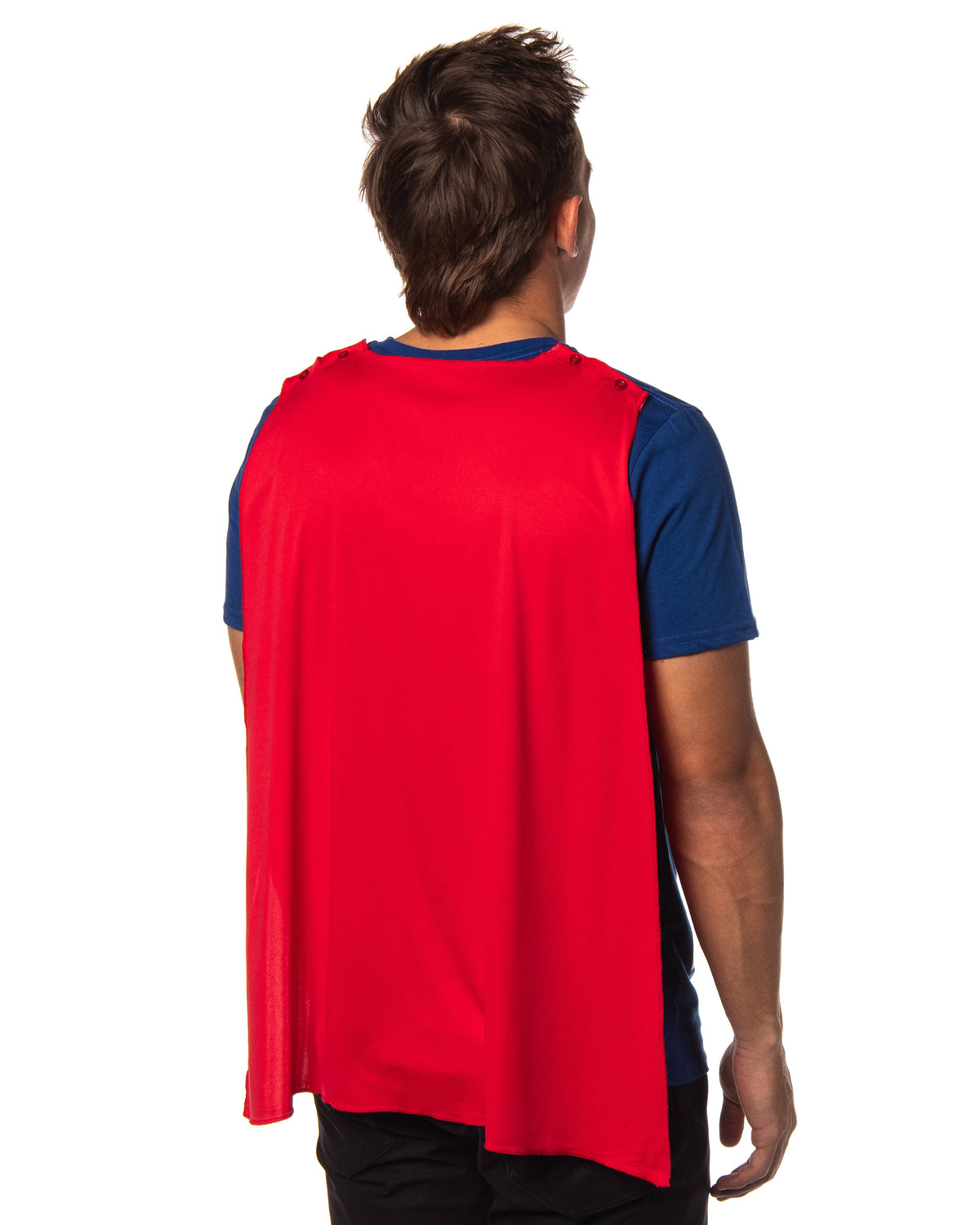 DC Comics Men's Superman Costume S Logo Superman Shirt With Detachable Cape