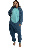 Disney Lilo & Stitch Adult Stitch Kigurumi Costume Fleece Union Suit (L/XL)