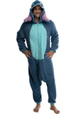 Disney Lilo & Stitch Adult Stitch Kigurumi Costume Fleece Union Suit (L/XL)