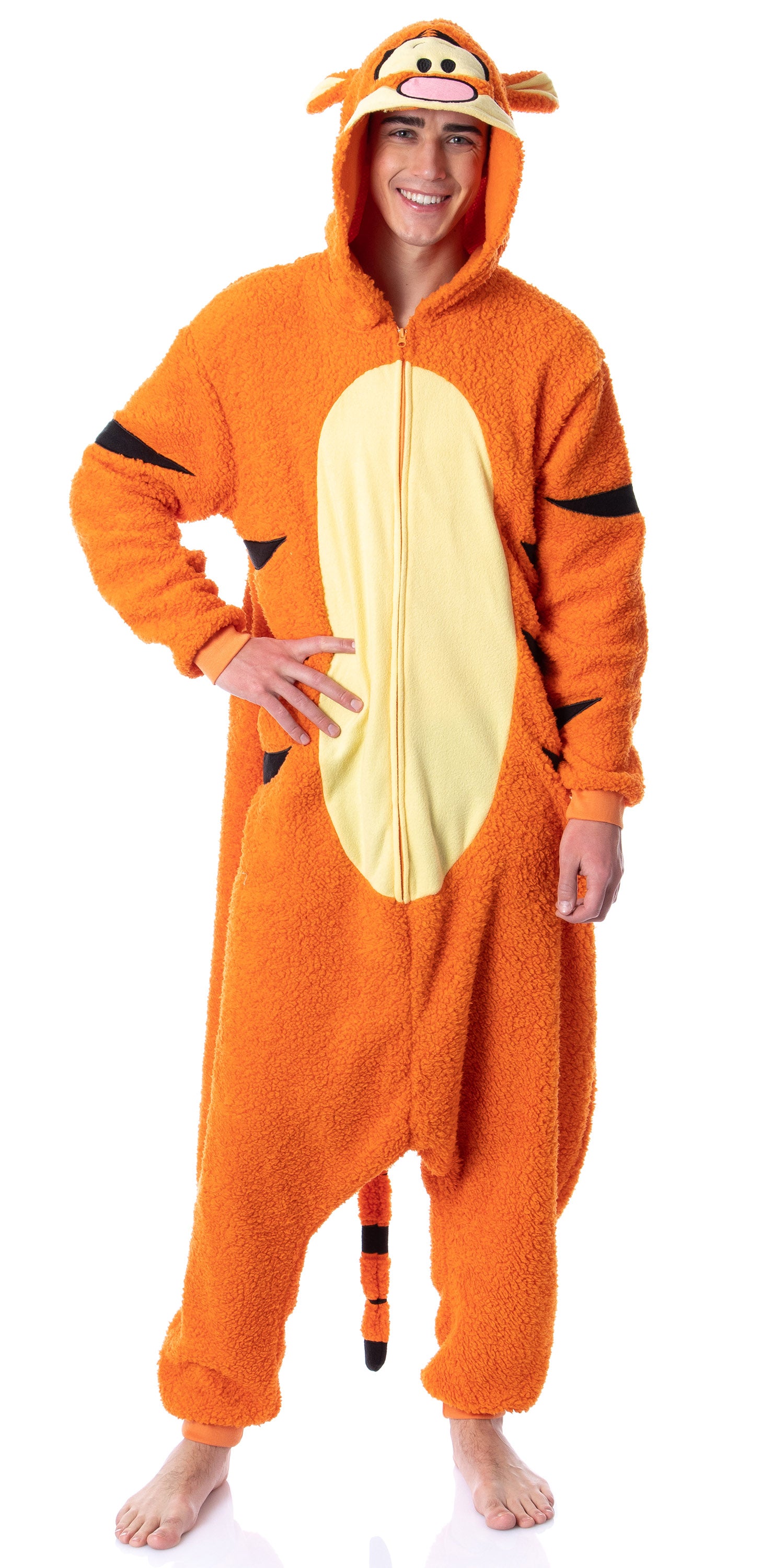 Disney Winnie The Pooh Adult Tigger Costume Plush Kigurumi Union Suit Pajama