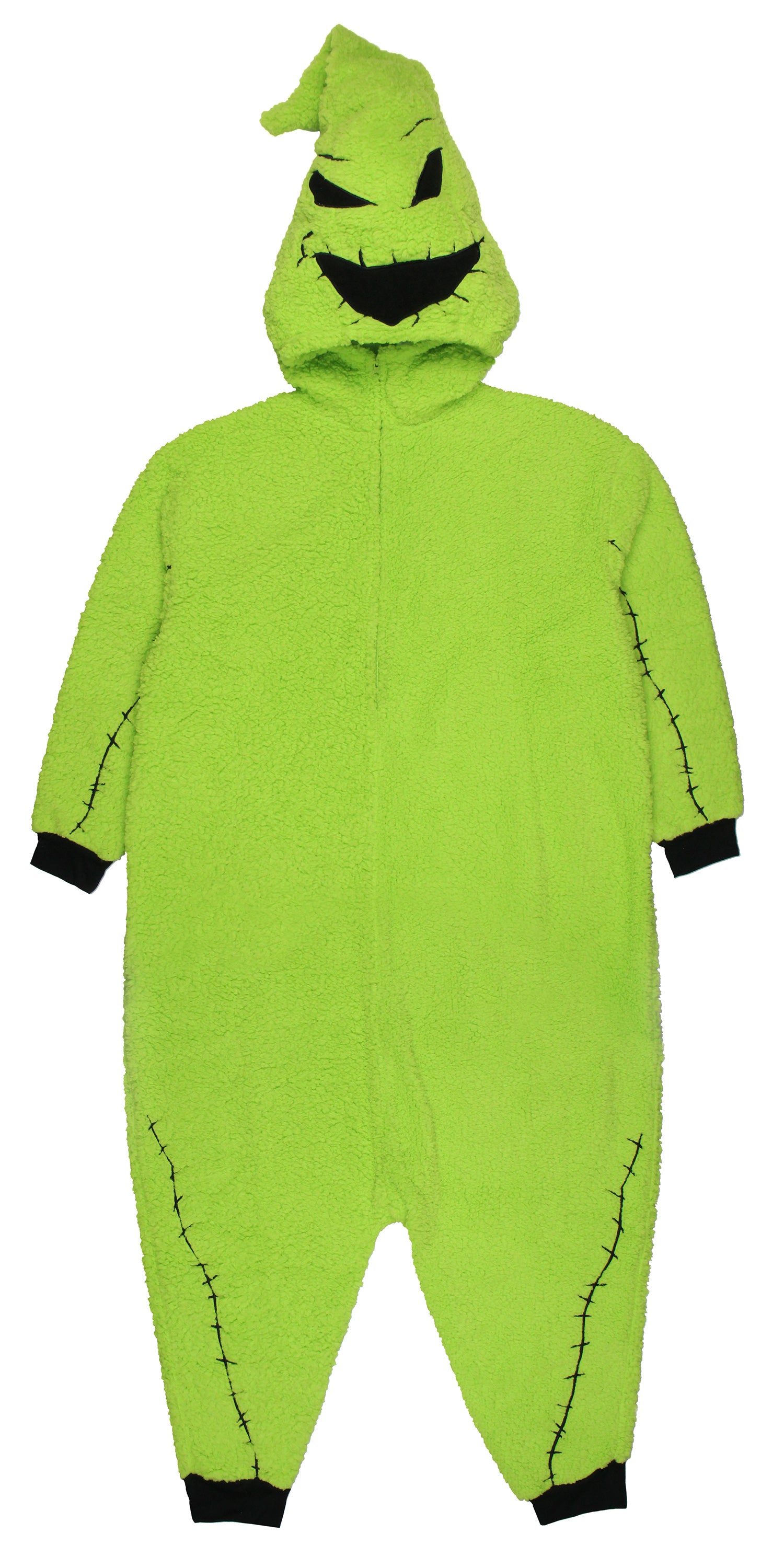 The Nightmare Before Christmas Oogie Boogie Costume Faux Shearling Pajama Union Suit LG