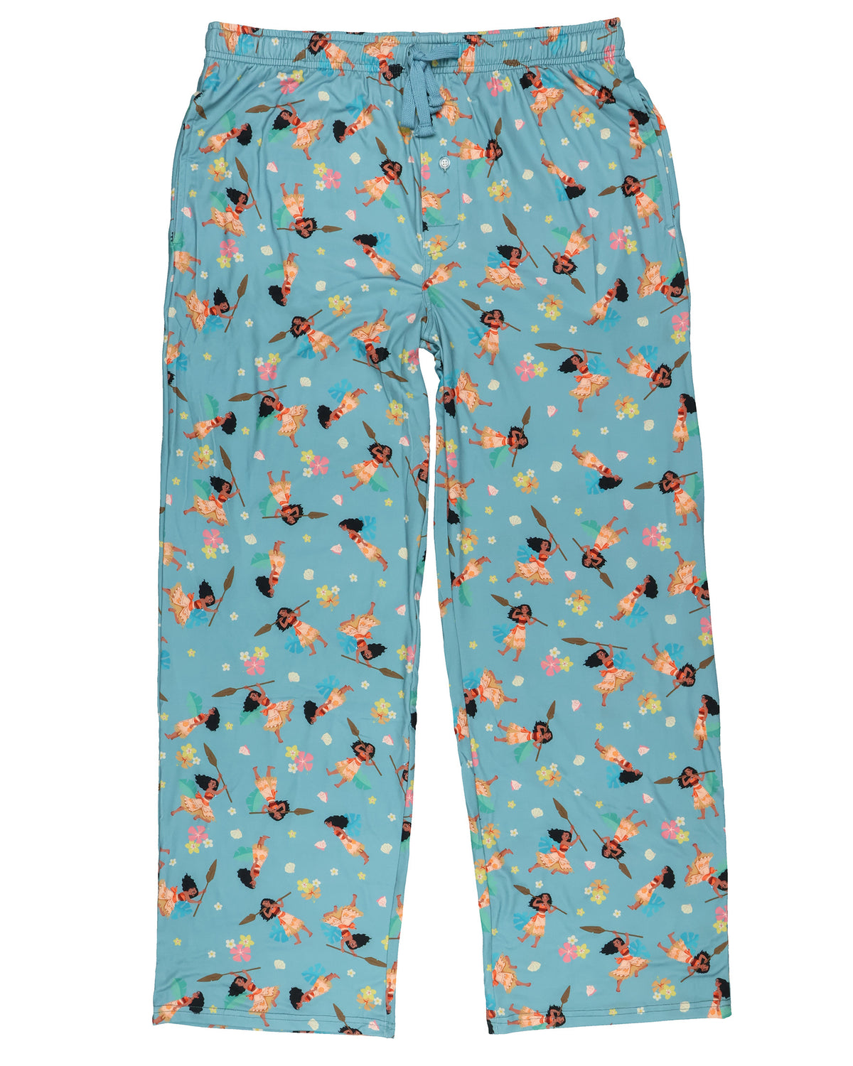 Disney Moana Pajama Pants Womens Tropical Seashell All Over Print PJ Bottoms