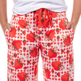 Strawberry Shortcake Pajama Pants Women's Gingham Print Lounge Bottoms
