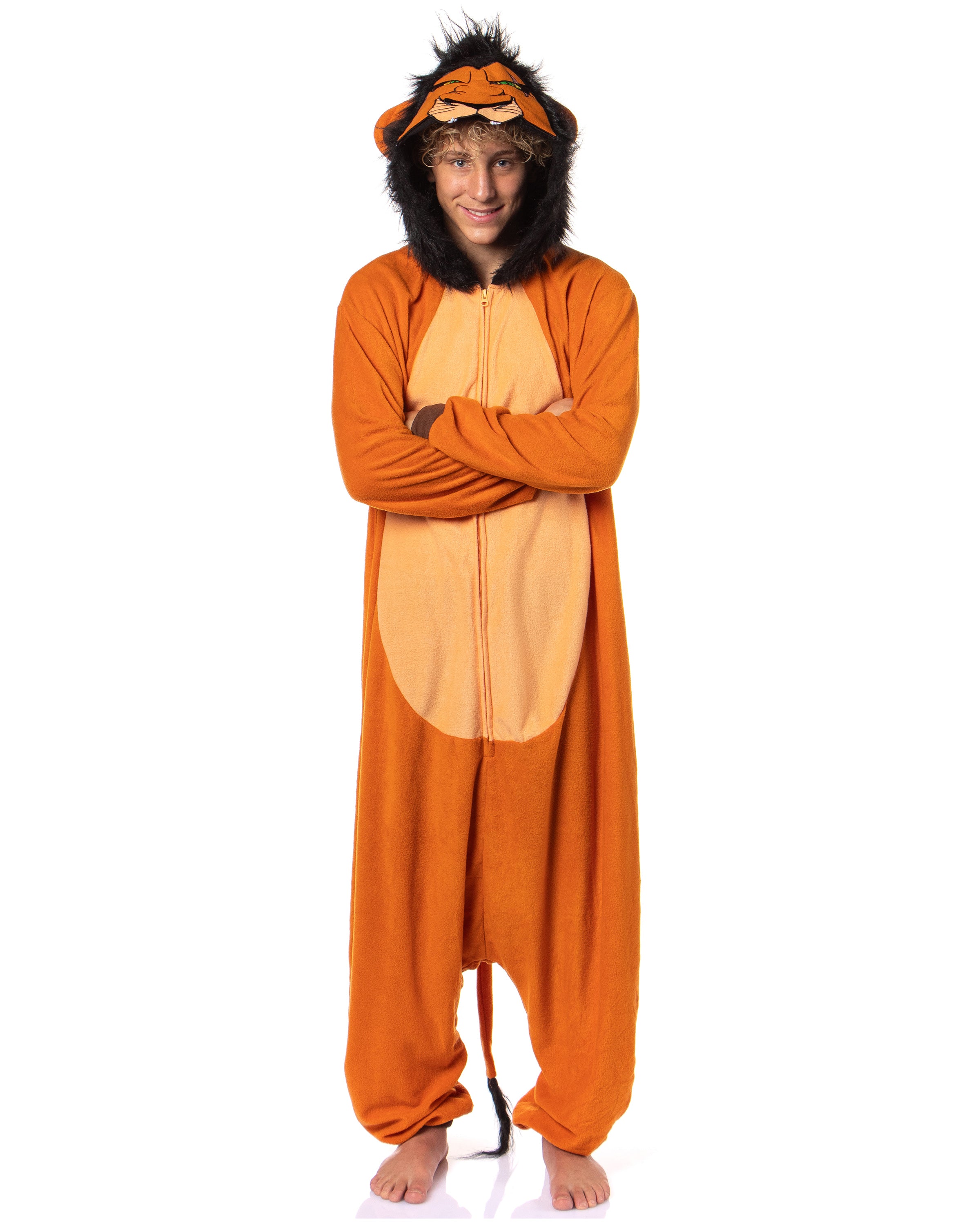 Disney The Lion King Scar Micro Fleece Costume Men's Pajama Union Suit