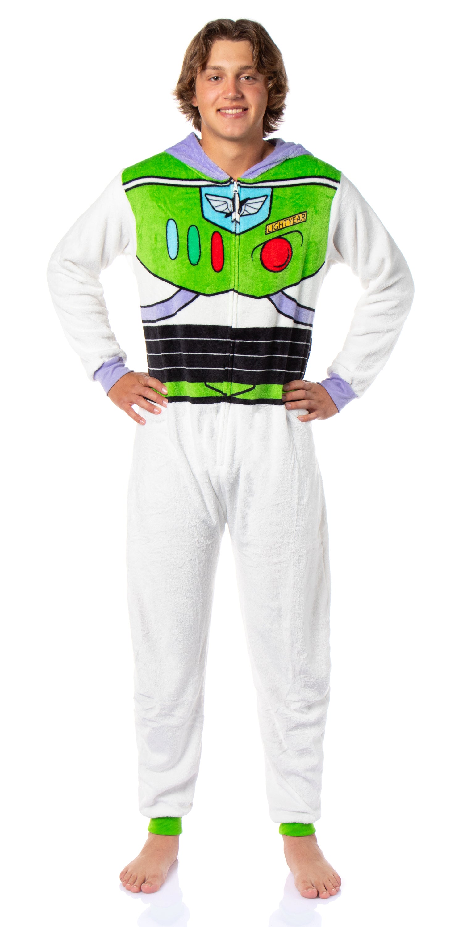 Disney Toy Story Adult Buzz Lightyear One Piece Costume Fleece Union Suit