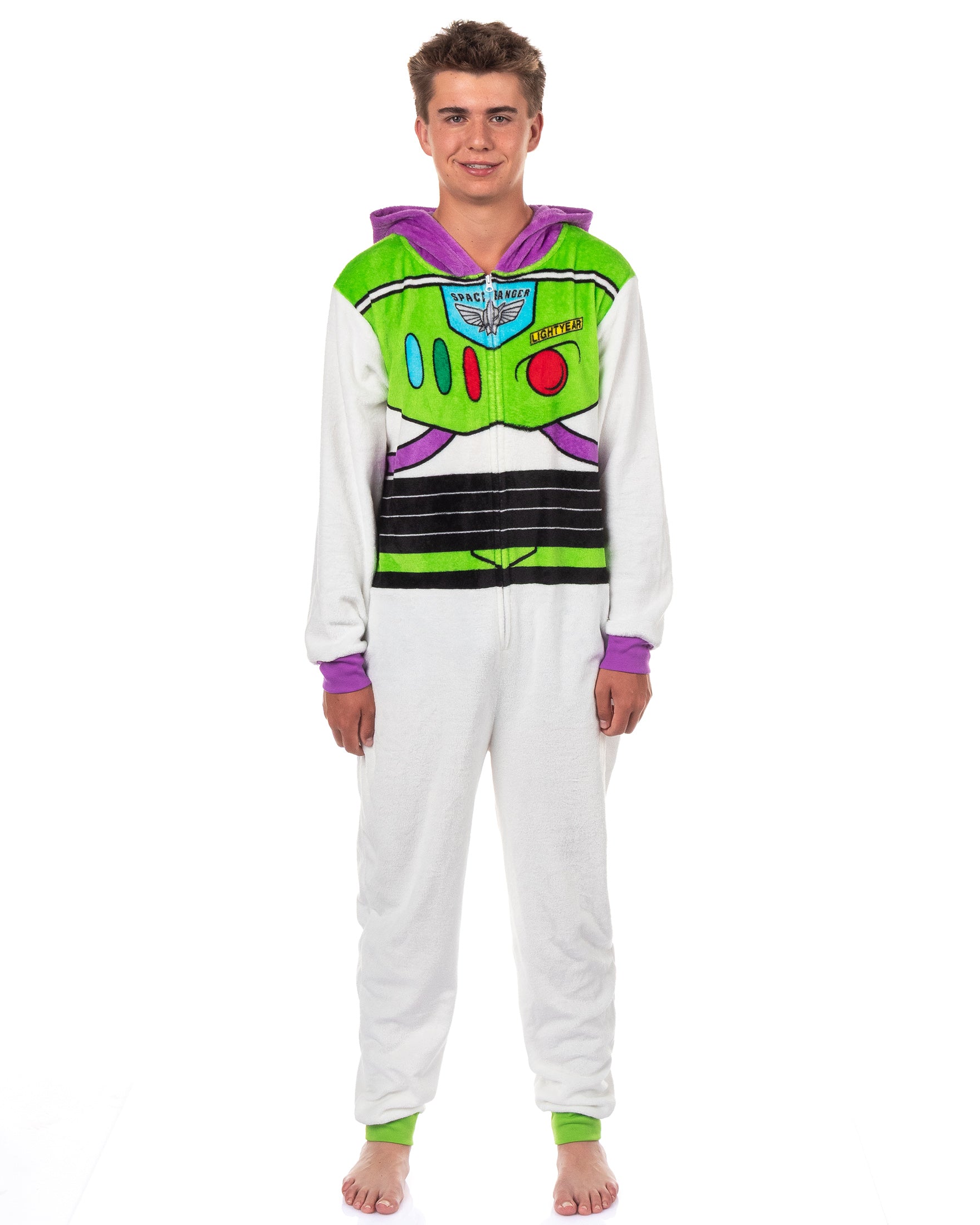Disney Toy Story Adult Buzz Lightyear One Piece Costume Fleece Union Suit
