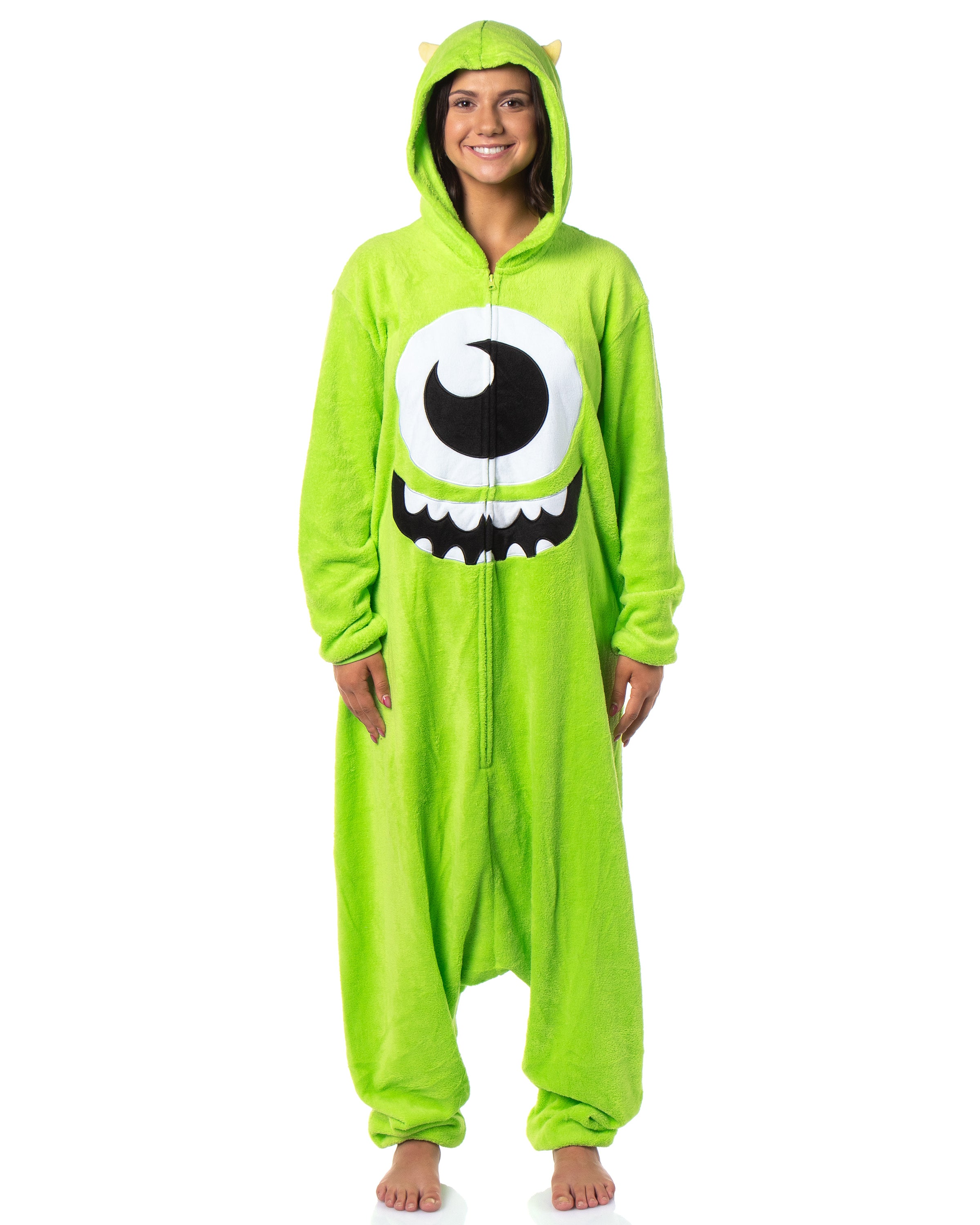 Disney Monsters Inc Mike Wazowski Kigurumi Adult Costume Pajama Union Suit