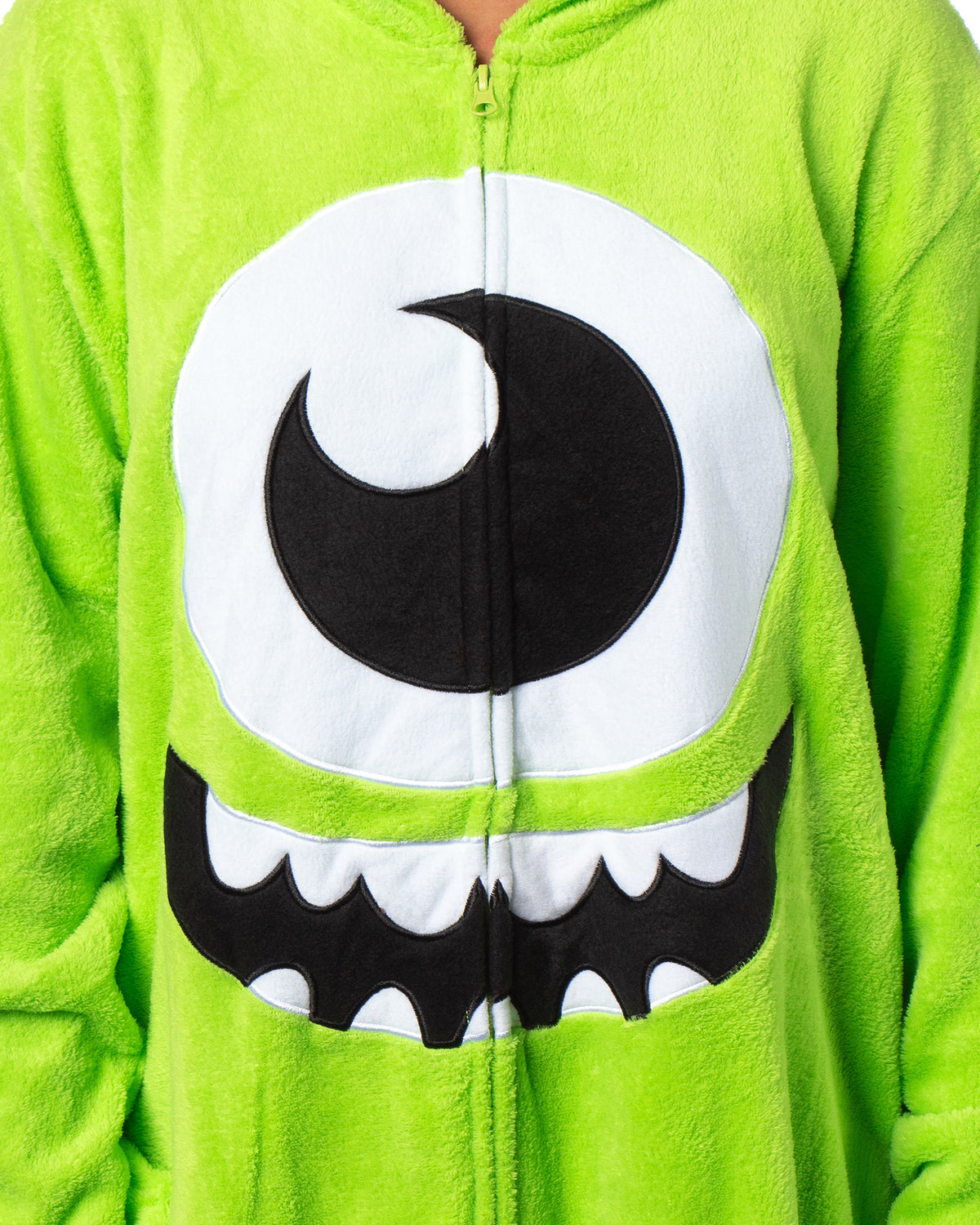 Disney Monsters Inc Mike Wazowski Kigurumi Adult Costume Pajama Union Suit
